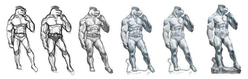 Illustration for article titled Michelangelo's Machoke? ! Pokemon One a Day!